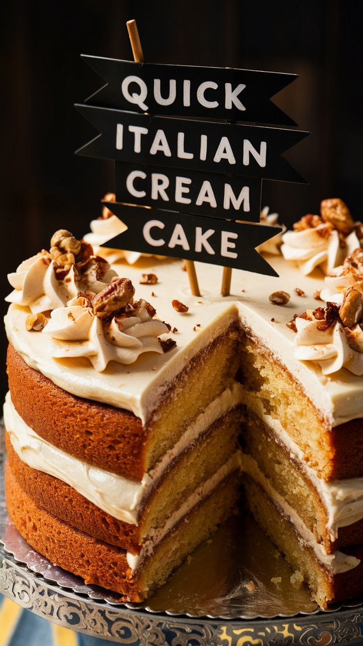 Quick Italian Cream Cake