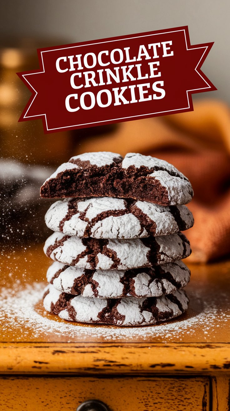 Chocolate Crinkle Cookies
