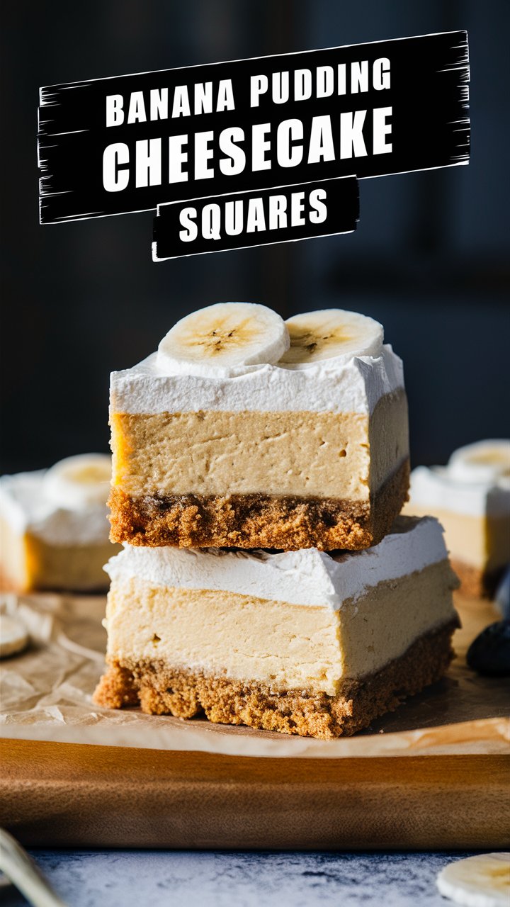 Banana Pudding Cheesecake Squares