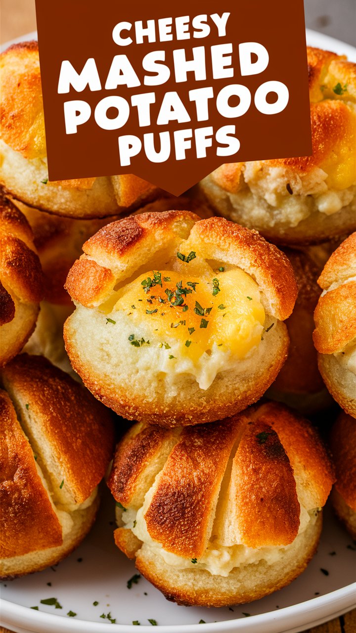 Cheesy Mashed Potato Puffs