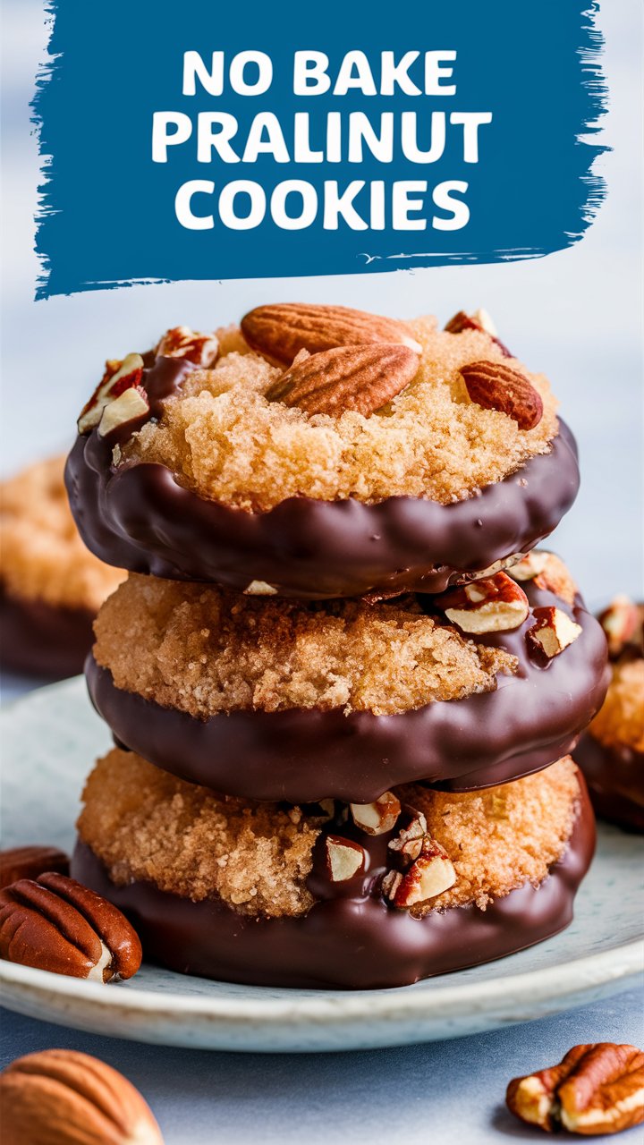 No Bake Coconut Praline Cookies