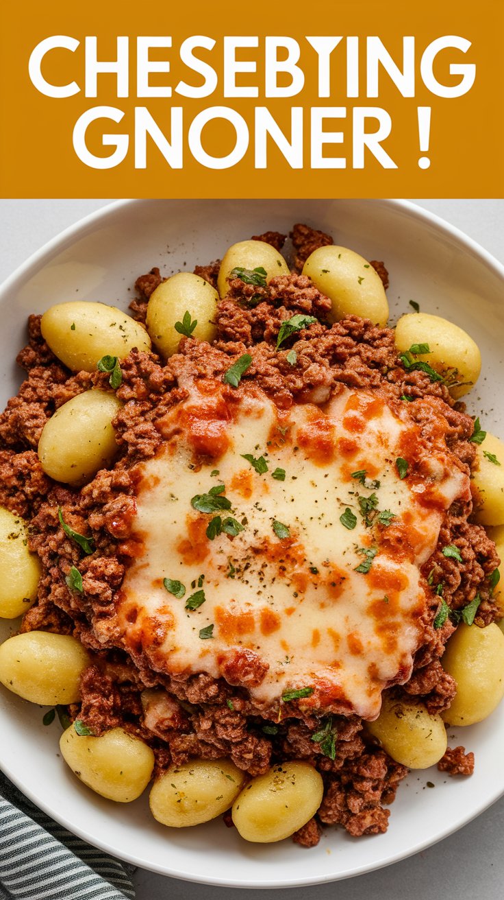 Cheeseburger Gnocchi
