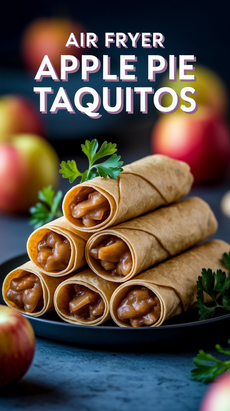 Air Fryer Apple Pie Taquitos