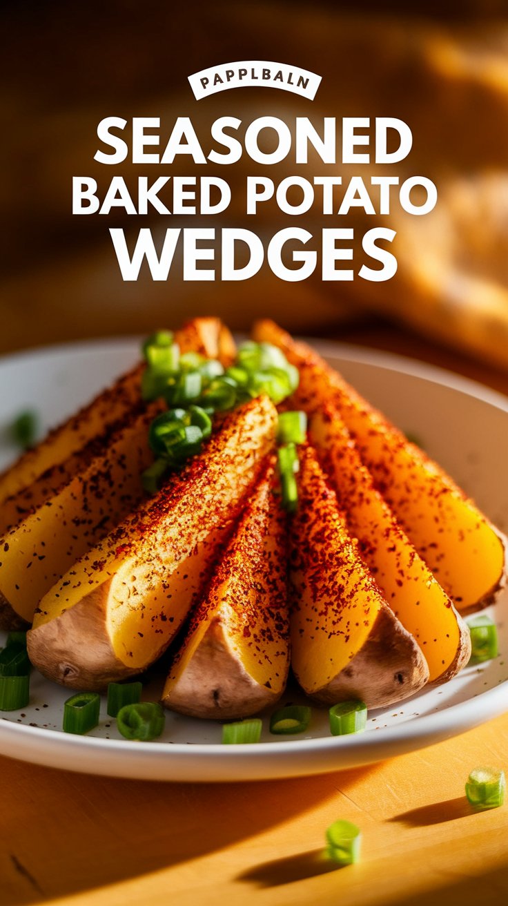 Seasoned Baked Potato Wedges
