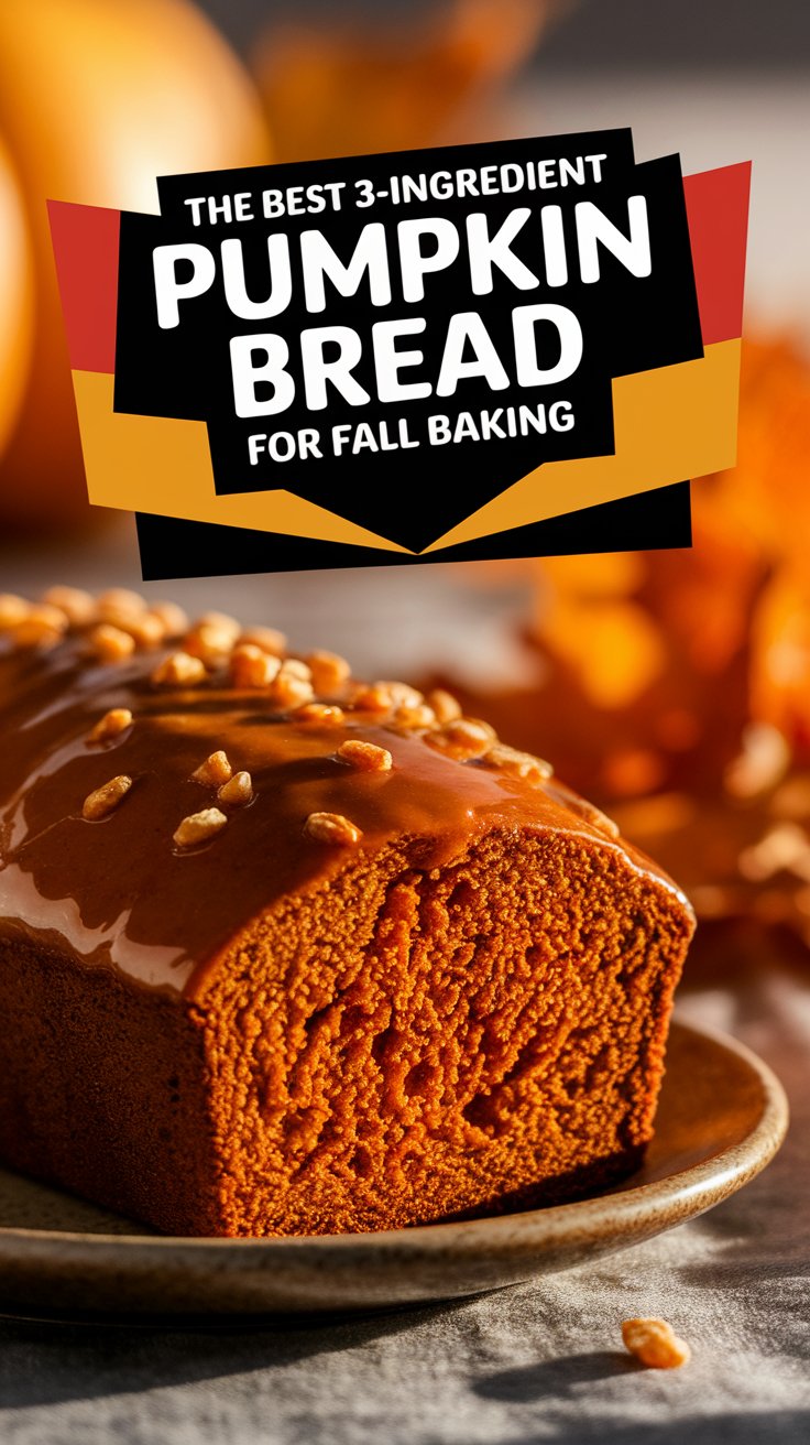 The Best 3-Ingredient Pumpkin Bread for Fall Baking