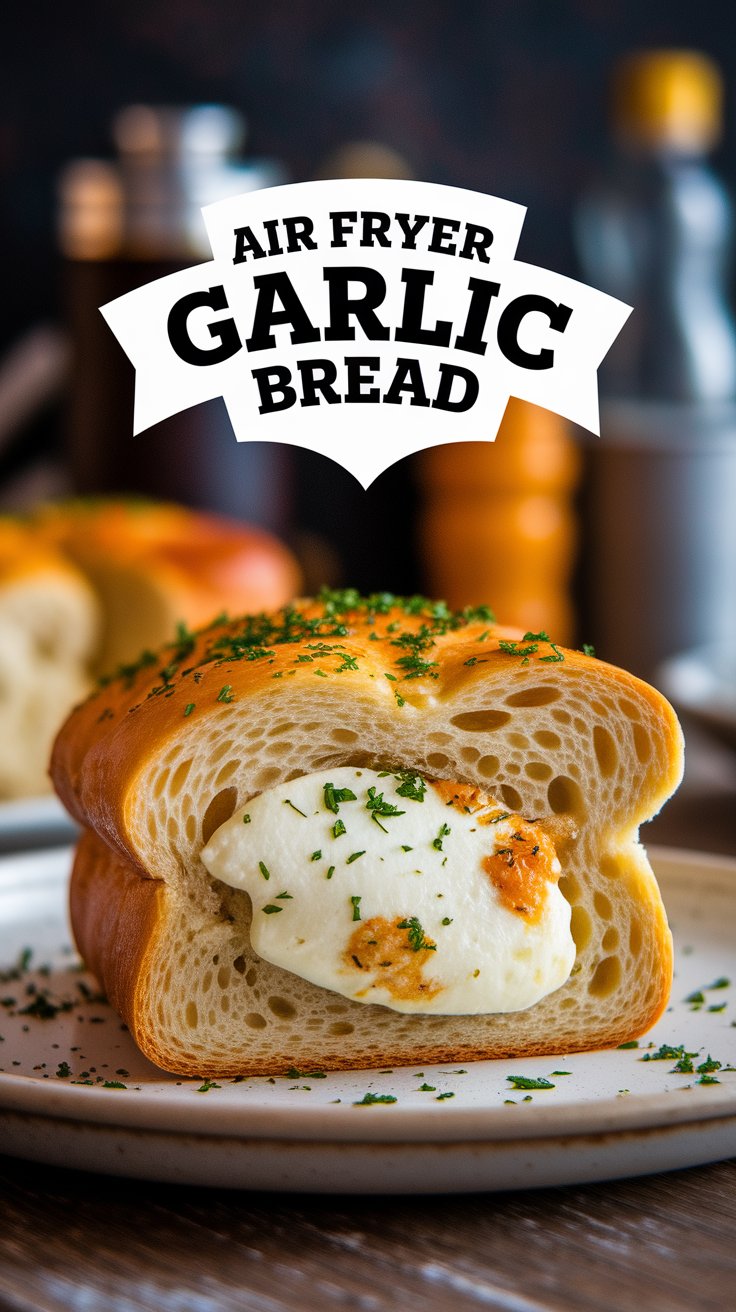 Air Fryer Garlic Bread