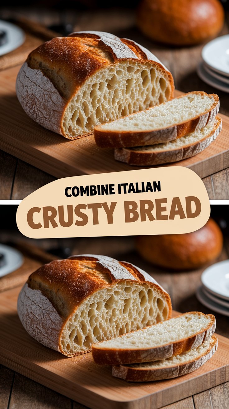 Rustic Italian Crusty Bread