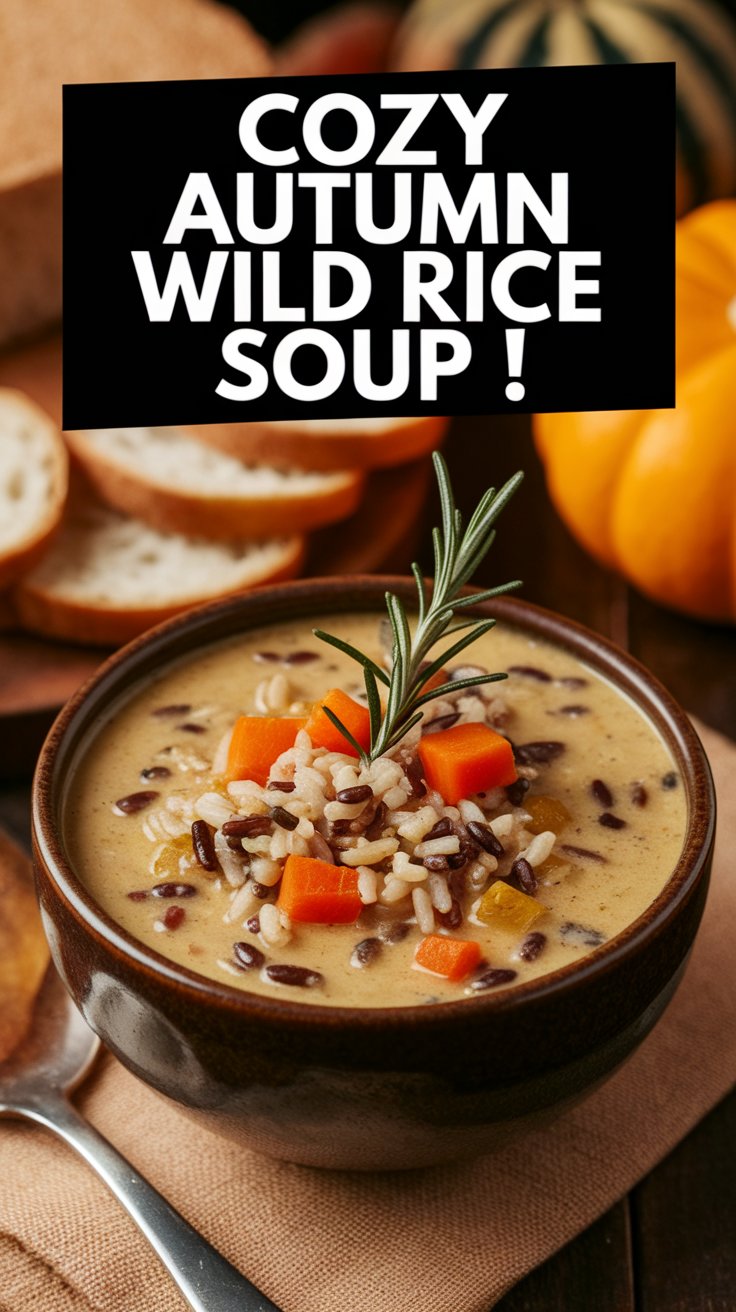 Cozy Autumn Wild Rice Soup