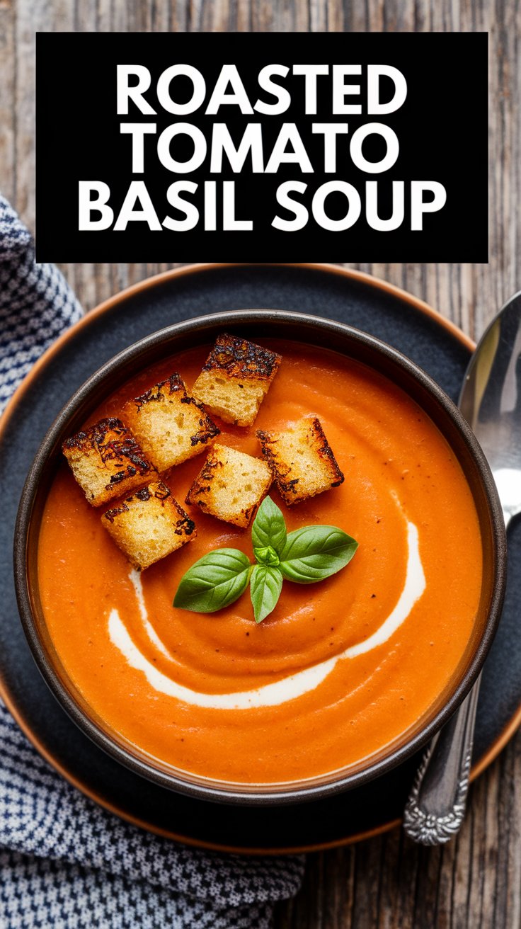Roasted Tomato Basil Soup