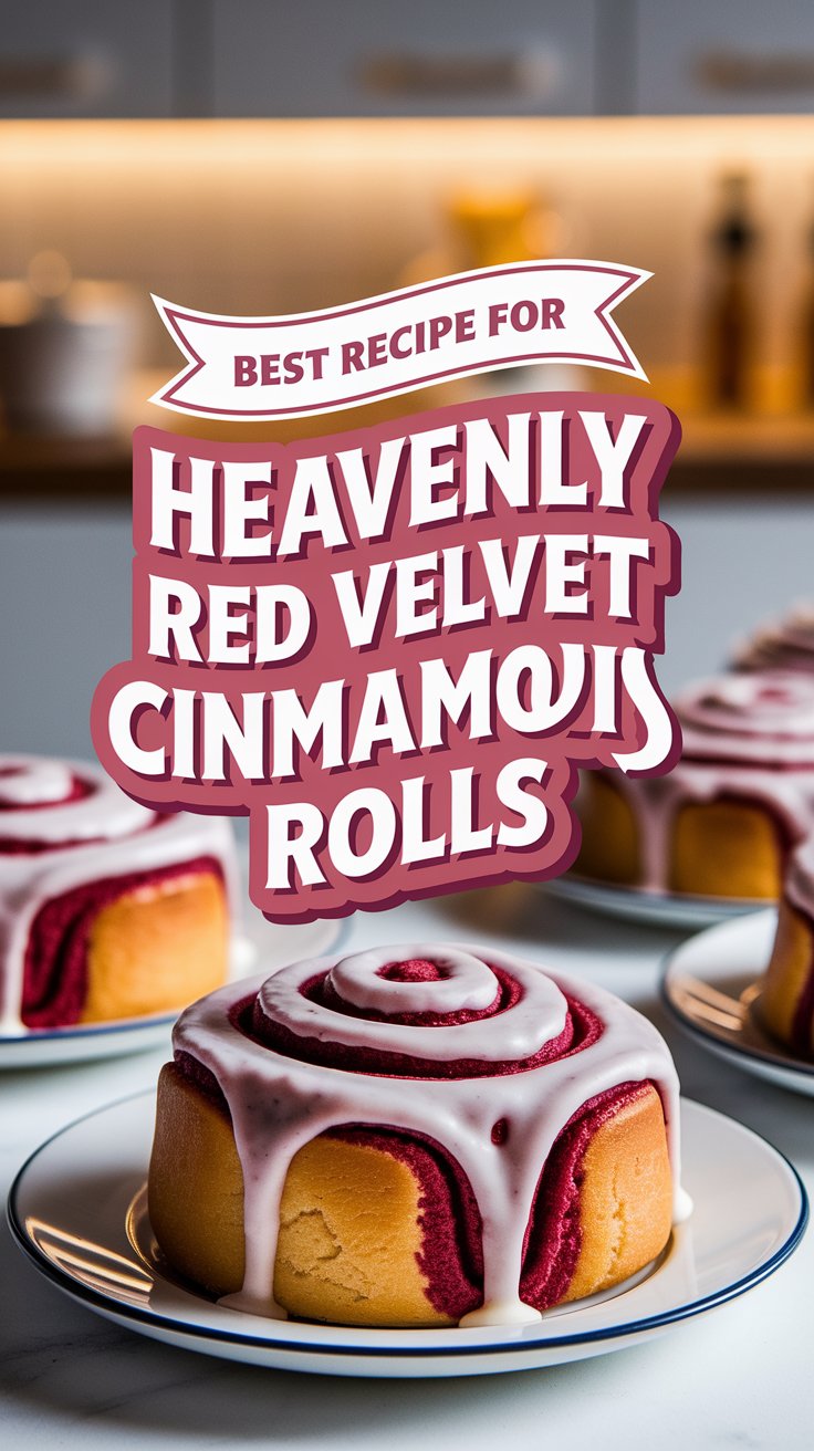 BEST RECIPE for Heavenly Red Velvet Cinnamon Rolls