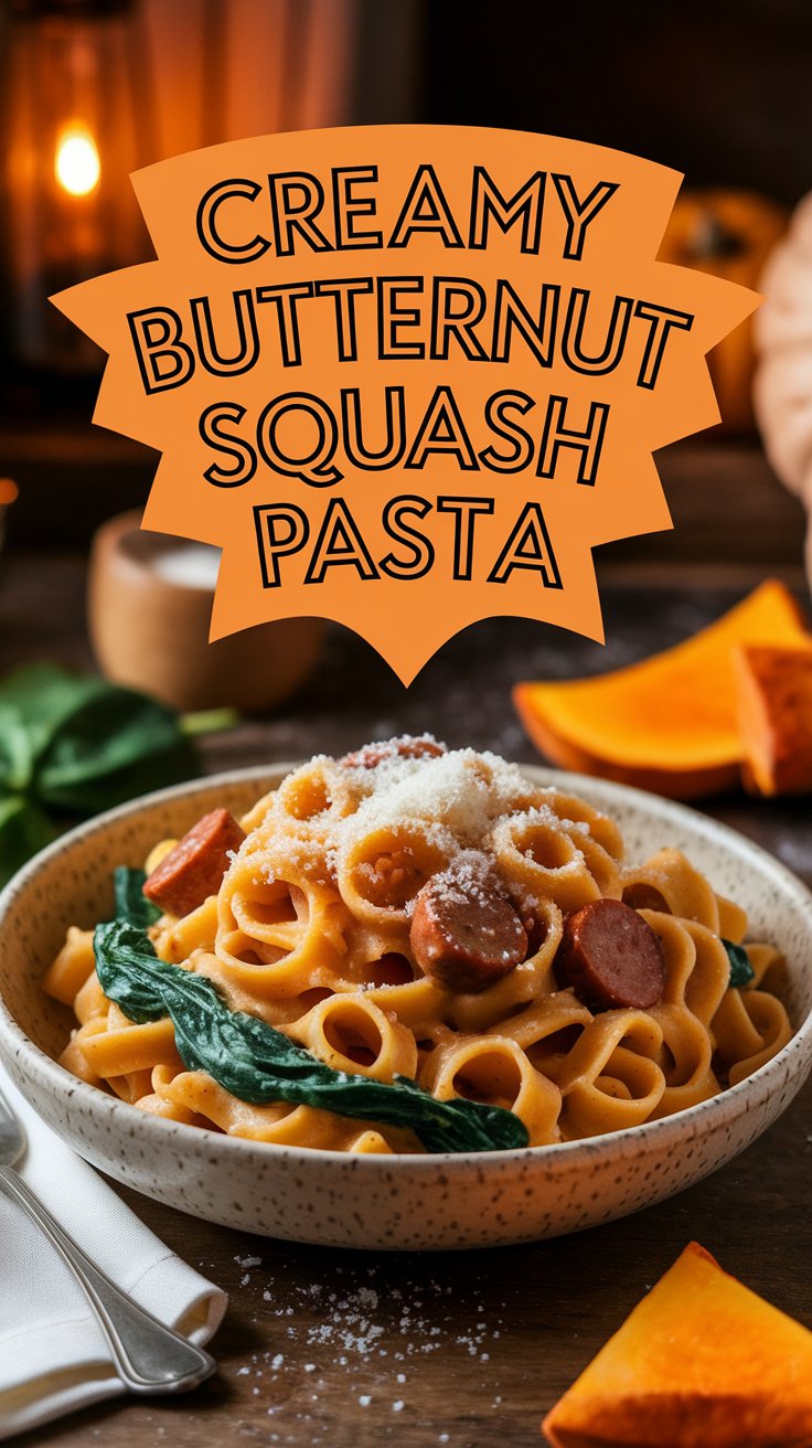 Creamy Butternut Squash Pasta