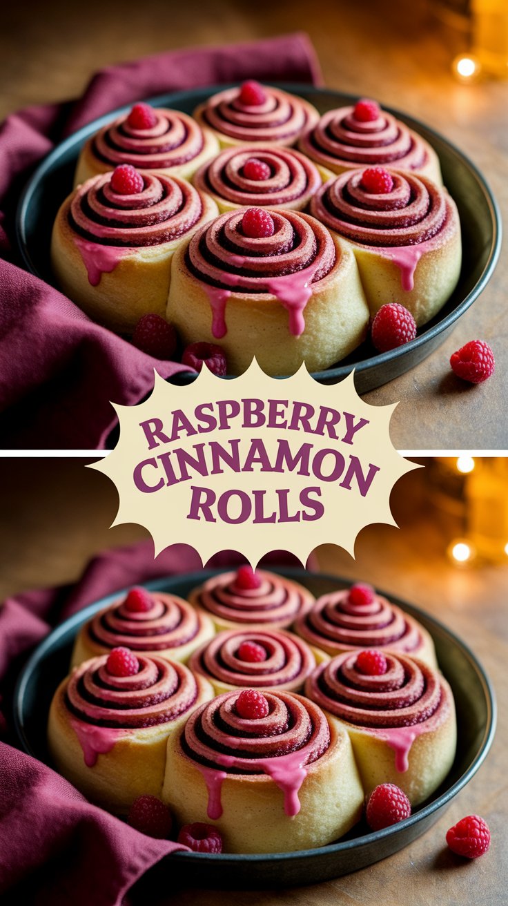 Raspberry Cinnamon Rolls