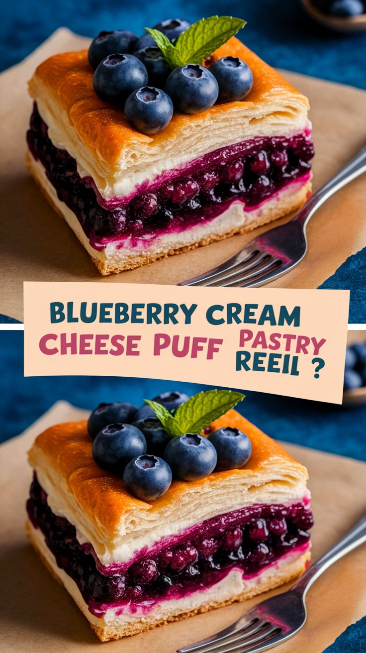 Blueberry Cream Cheese Puff Pastry Recipe