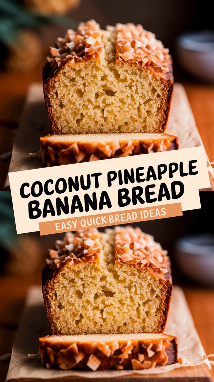 Coconut Pineapple Banana Bread
