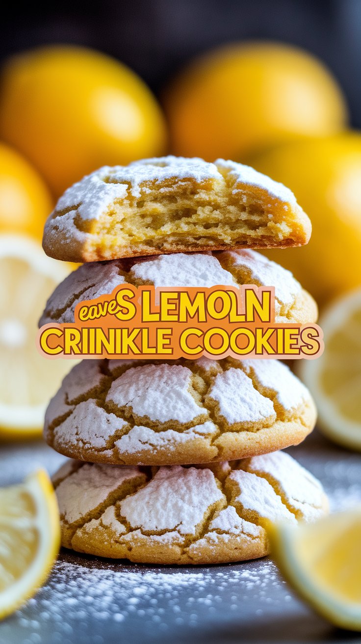 Easy Lemon Crinkle Cookies